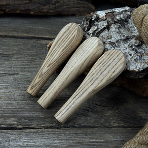 Set of 5 Universal Ash Wood Handles detail view by Sharky Forged Steel Tools
