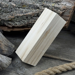Set of 6 Large Linden Wood Carving Blanks detail view by Sharky Forged Steel Tools