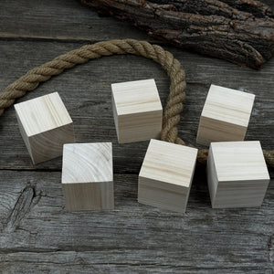 Set of 6 Linden Wood Carving Blanks detail view by Sharky Forged Steel Tools