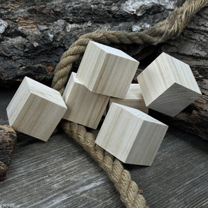 Set of 6 Linden Wood Carving Blanks by Sharky Forged Steel Tools