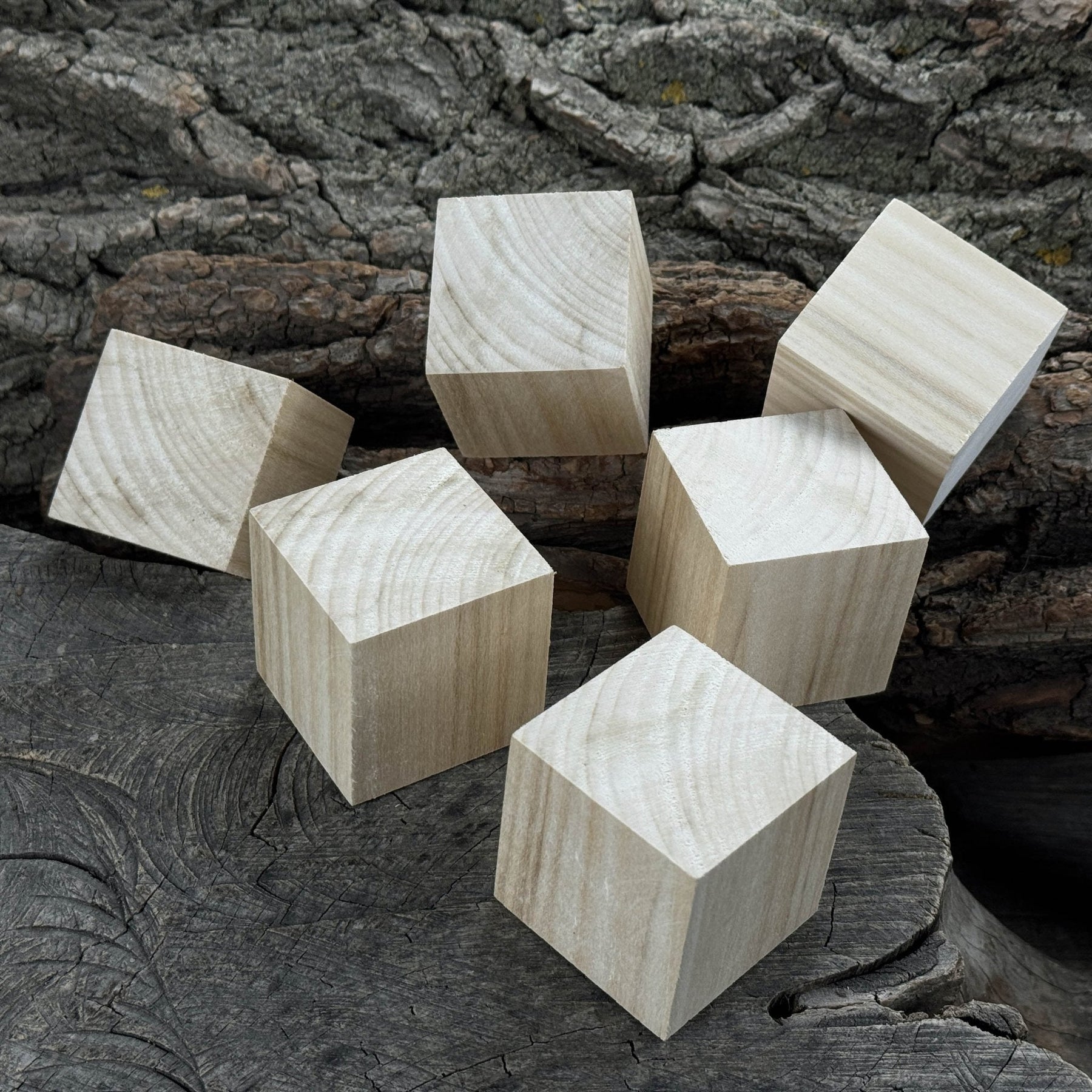 Set of 6 Linden Wood Carving Blanks detail view by Sharky Forged Steel Tools