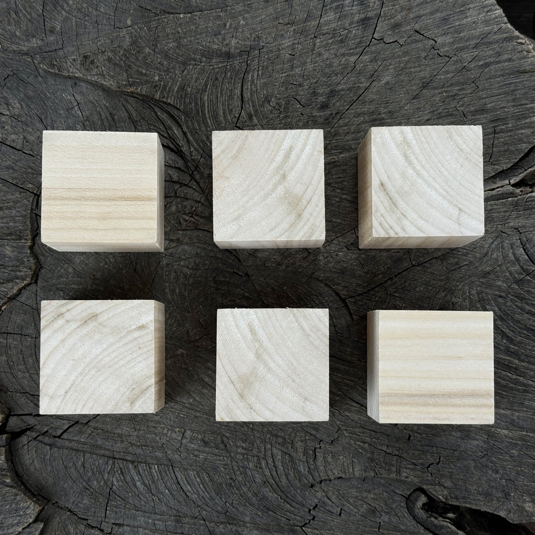 Set of 6 Linden Wood Carving Blanks detail view by Sharky Forged Steel Tools