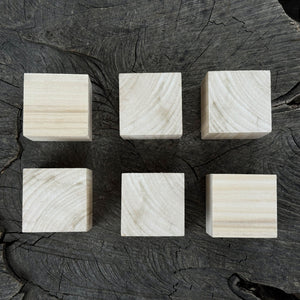 Set of 6 Linden Wood Carving Blanks detail view by Sharky Forged Steel Tools