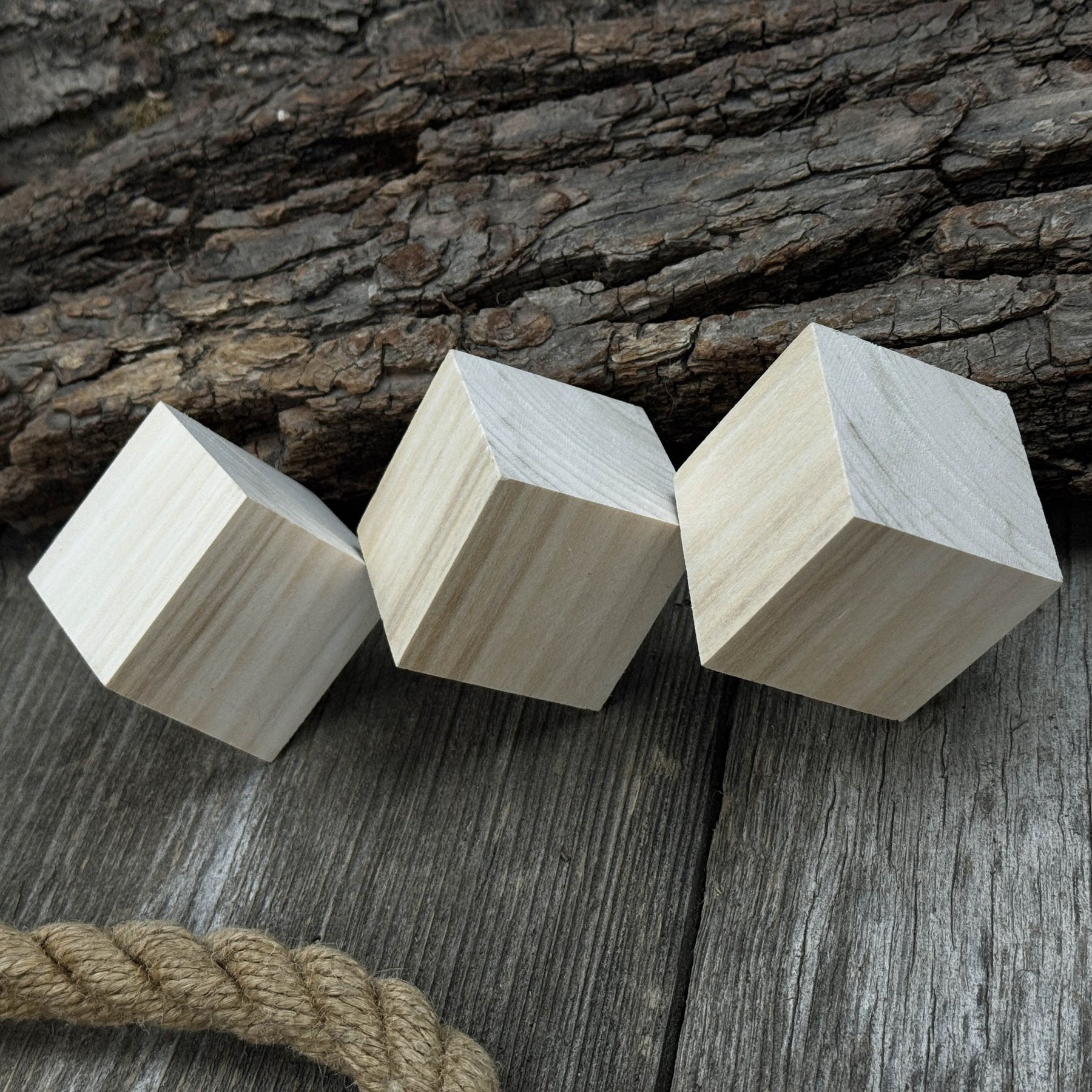 Set of 6 Linden Wood Carving Blanks detail view by Sharky Forged Steel Tools