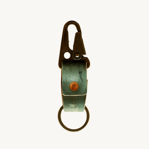 Key Clip - Reverse Black Horween Shell Cordovan