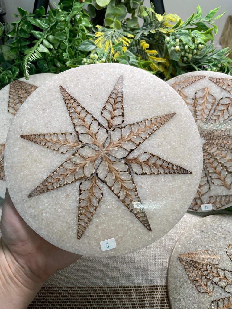 Shell Resin Decorative Plate A by Copper Ashes