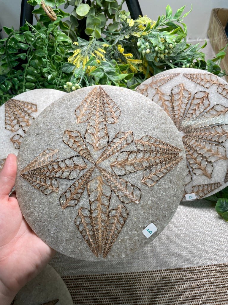 Shell Resin Decorative Plate B by Copper Ashes