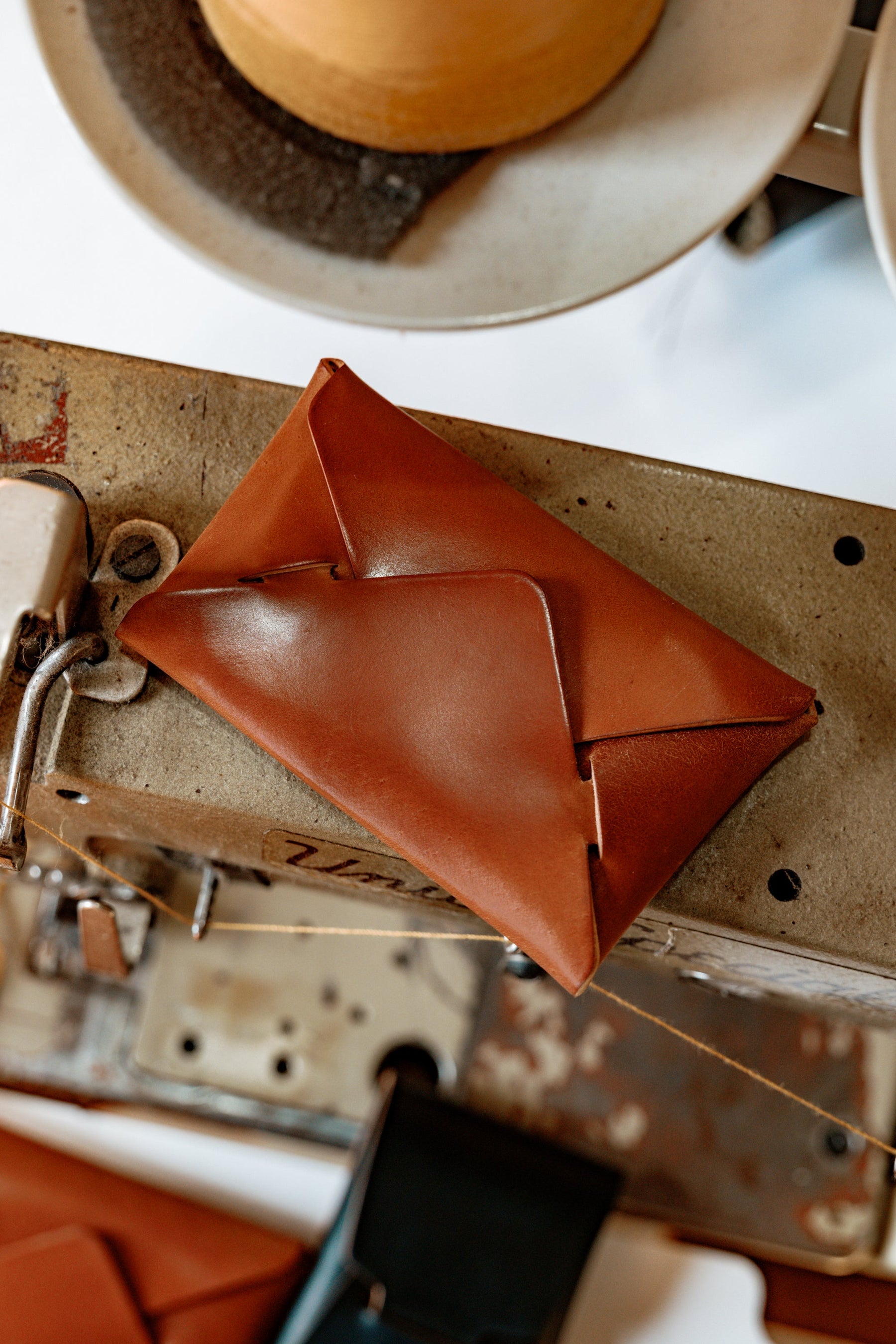 Envelope Wallet - Horween Natural Shell Cordovan by Loyal Stricklin, handmade leather goods main product photo