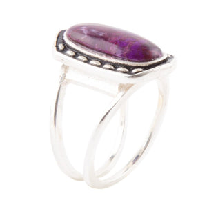 Shielded Purple Turquoise and Sterling Silver Ring by Barse Jewelry
