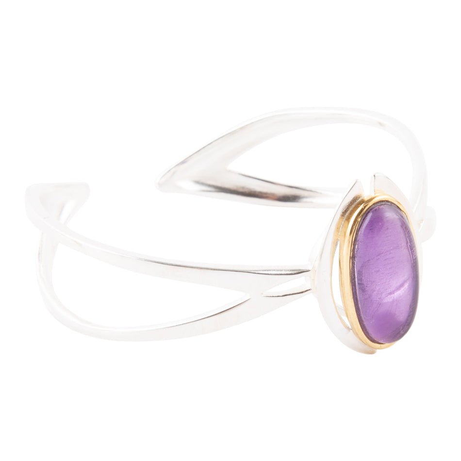 Shine Bright Amethyst Cuff Bracelet by Barse Jewelry