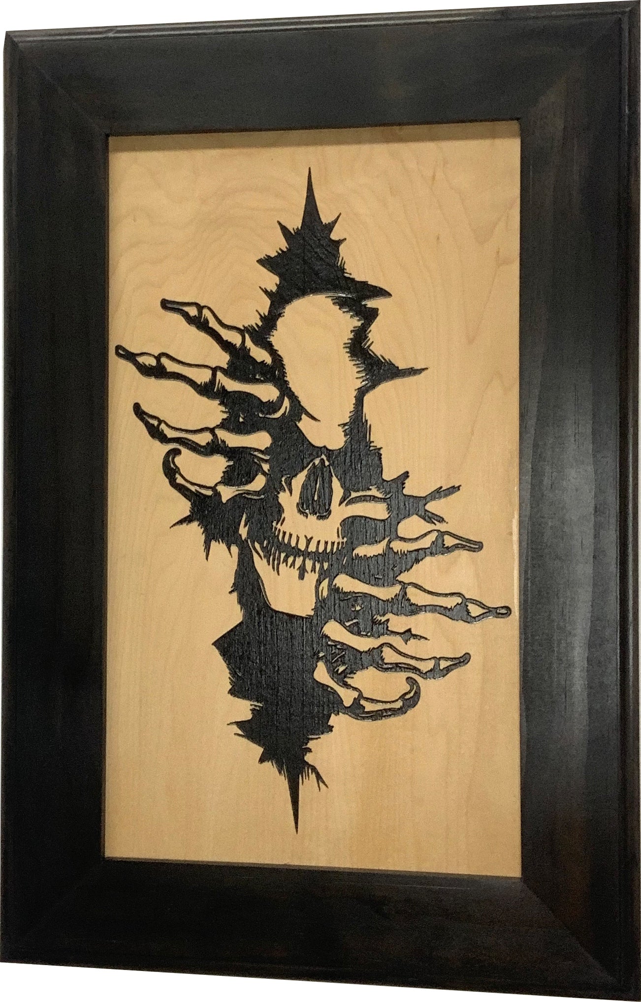 Gothic Skull Through The Wall Decorative Gun Cabinet To Securely Store Your Gun In Any Room! by Bellewood Designs, Southern home decor detail photo 2