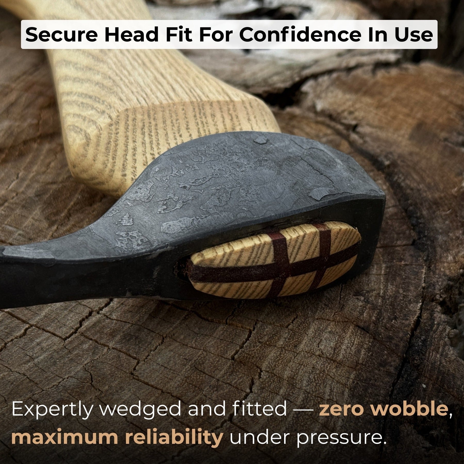Small Adze with Straight (Flat) Blade, 5.5 cm (2.2 in) detail view by Sharky Forged Steel Tools