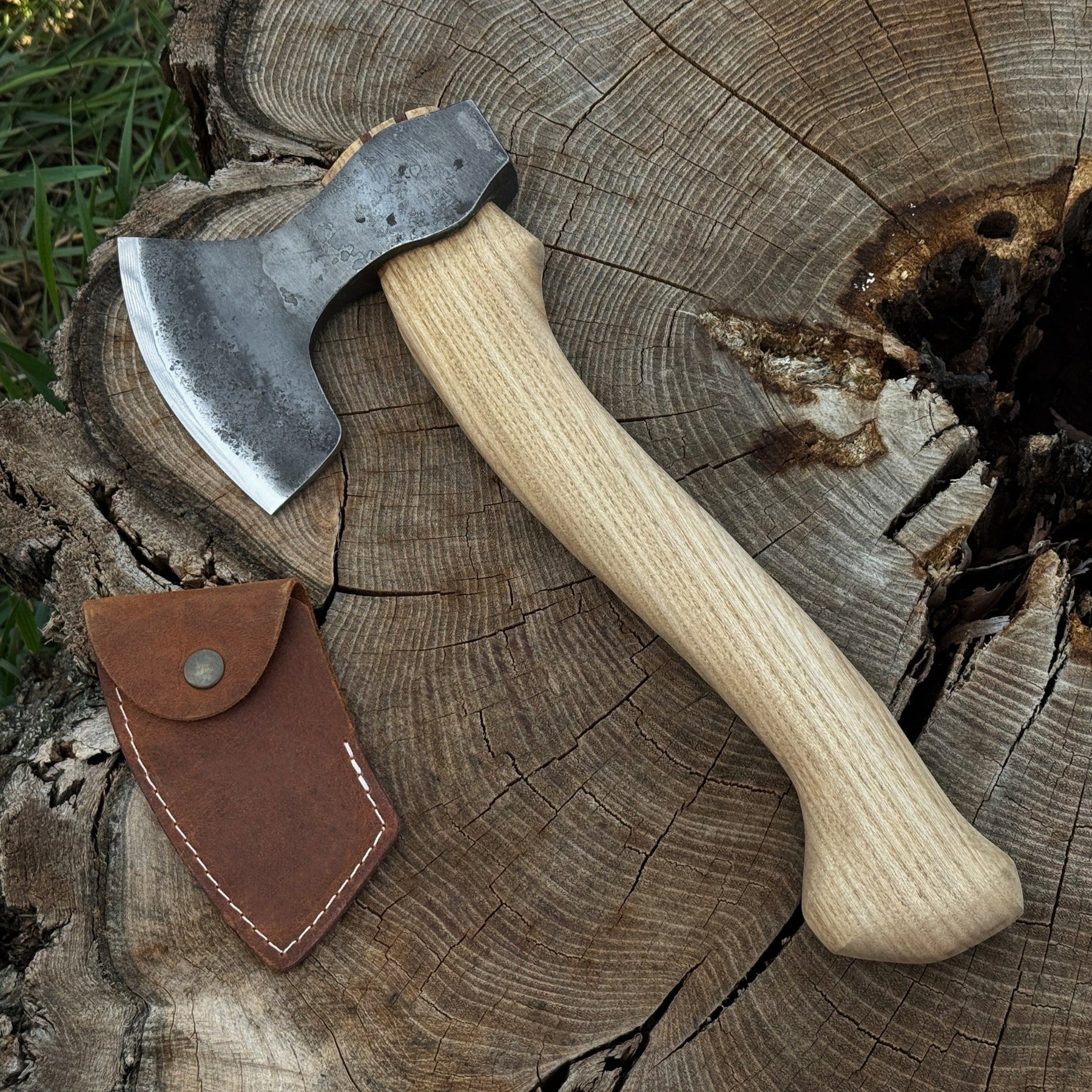 Small Carving Axe, 0.54 kg (1.19 lbs) by Sharky Forged Steel Tools