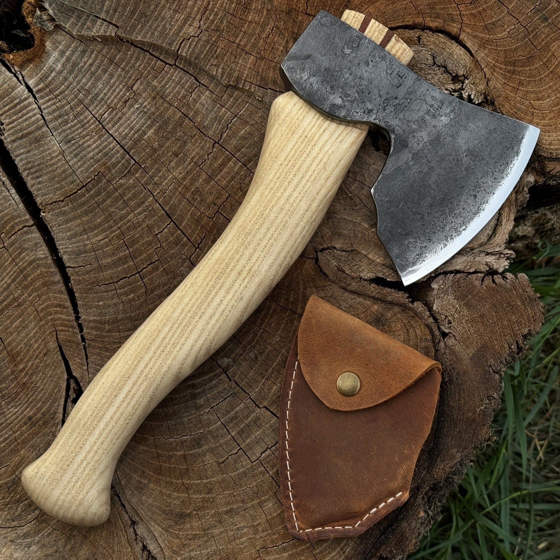 Small Carving Axe, 0.66 kg (1.46 lb) by Sharky Forged Steel Tools