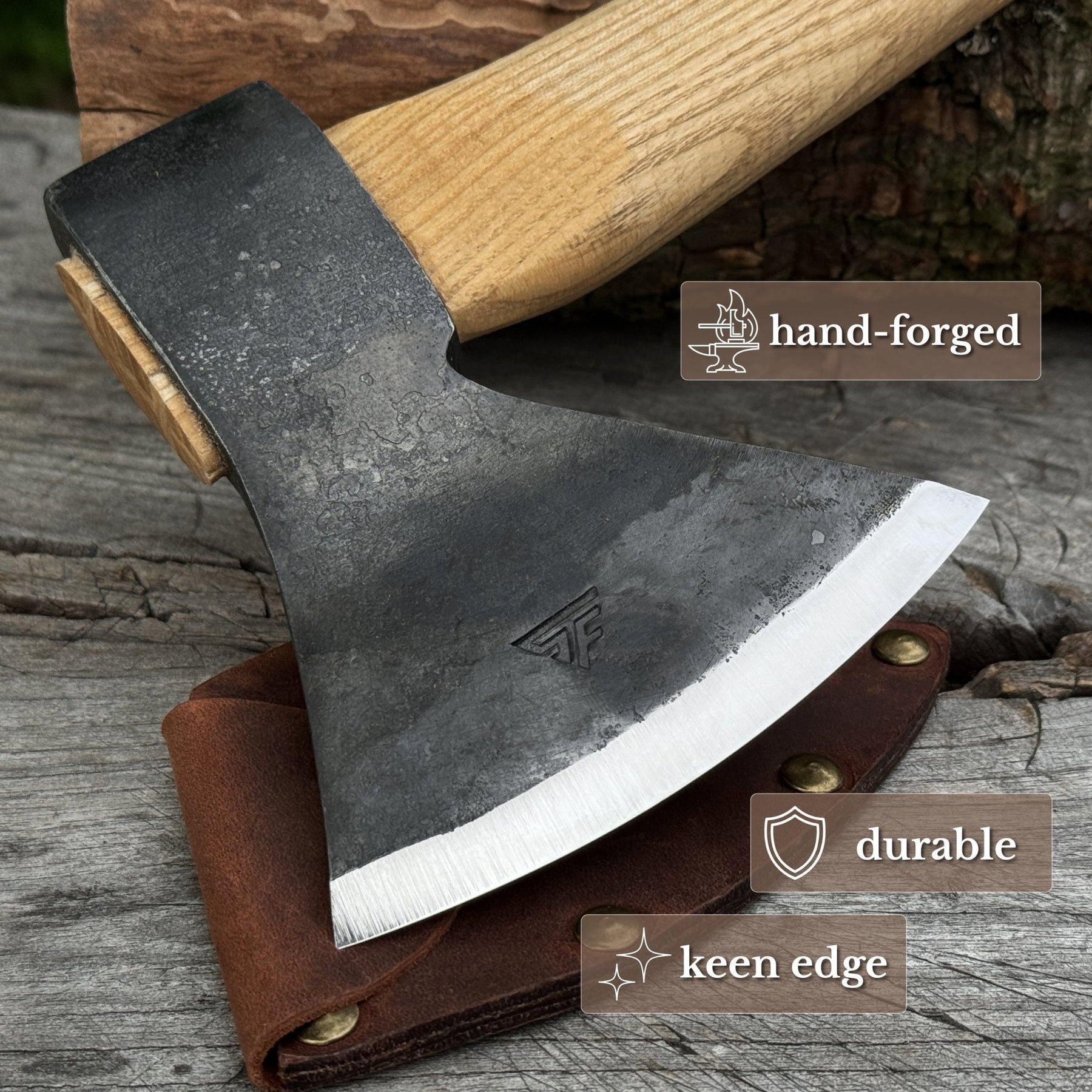 Small Carving Axe, 630 g (1.39 lb)