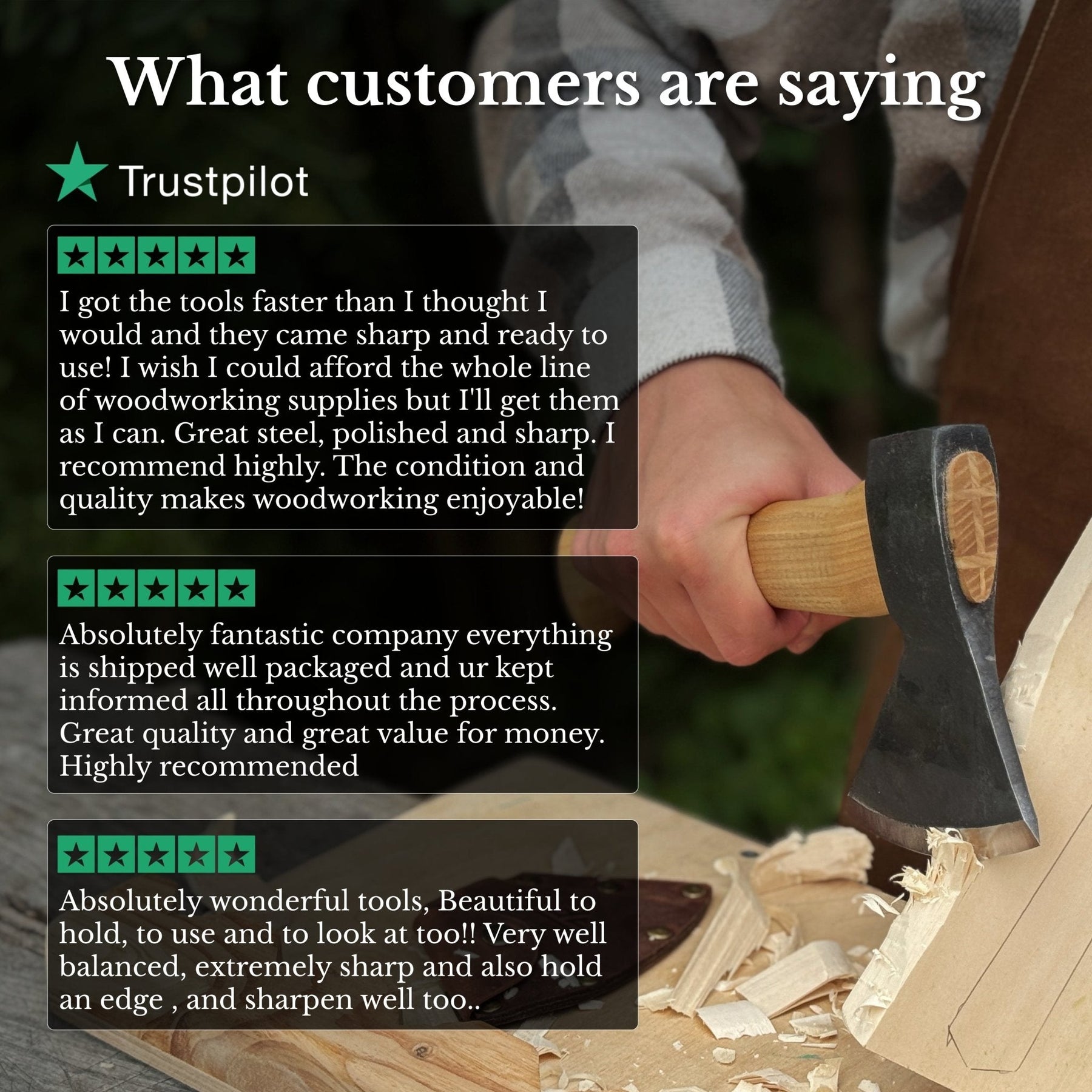 Small Carving Axe, 630 g (1.39 lb)