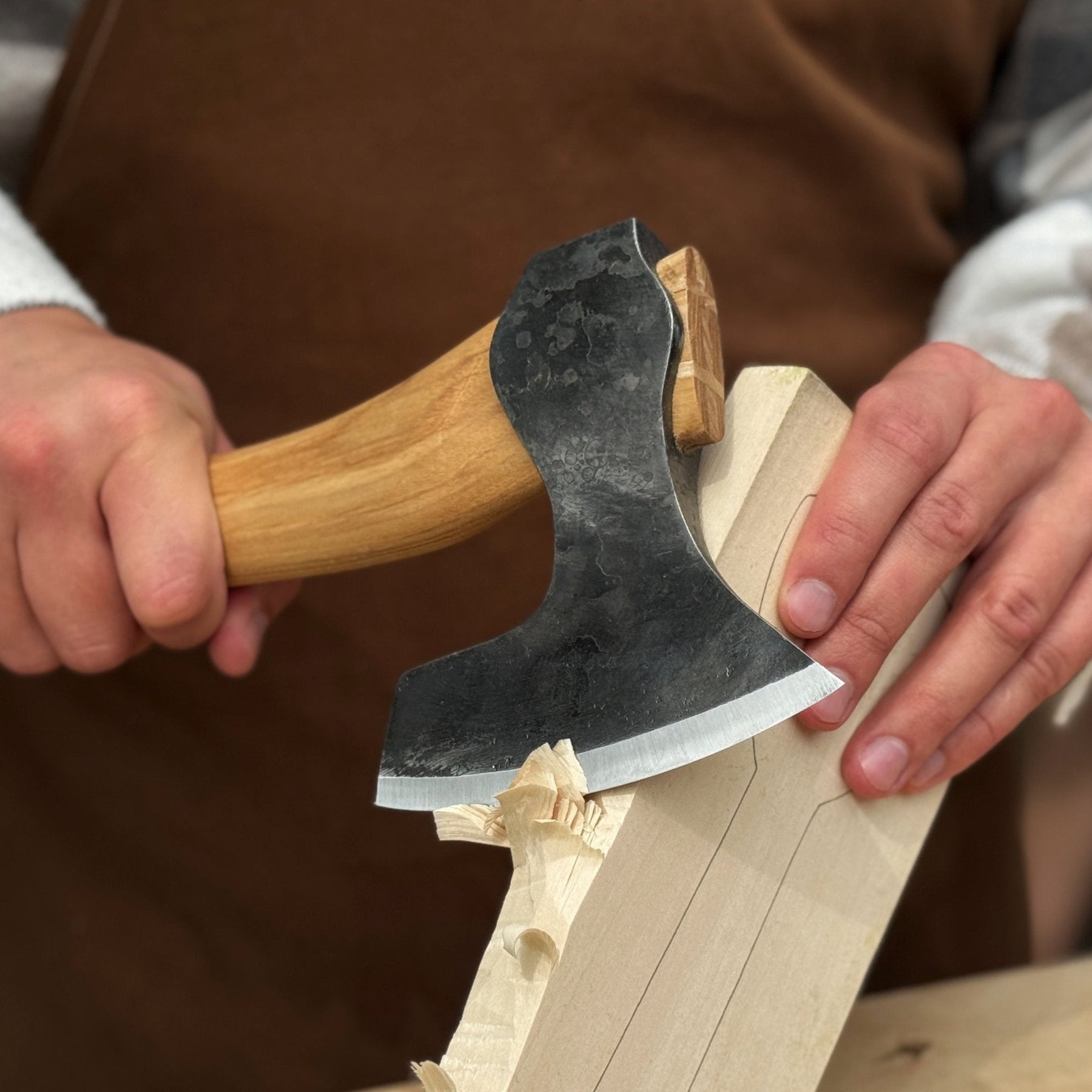 Small Carving Axe, 650 g (1.43 lb)