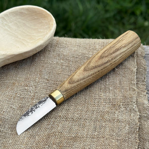 Small Chip Carving Knife, 4 cm (1.57 inches) by Sharky Forged Steel Tools