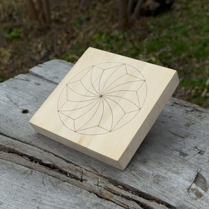 Small Linden Wood Carving Board with Pre-Drawn Pattern