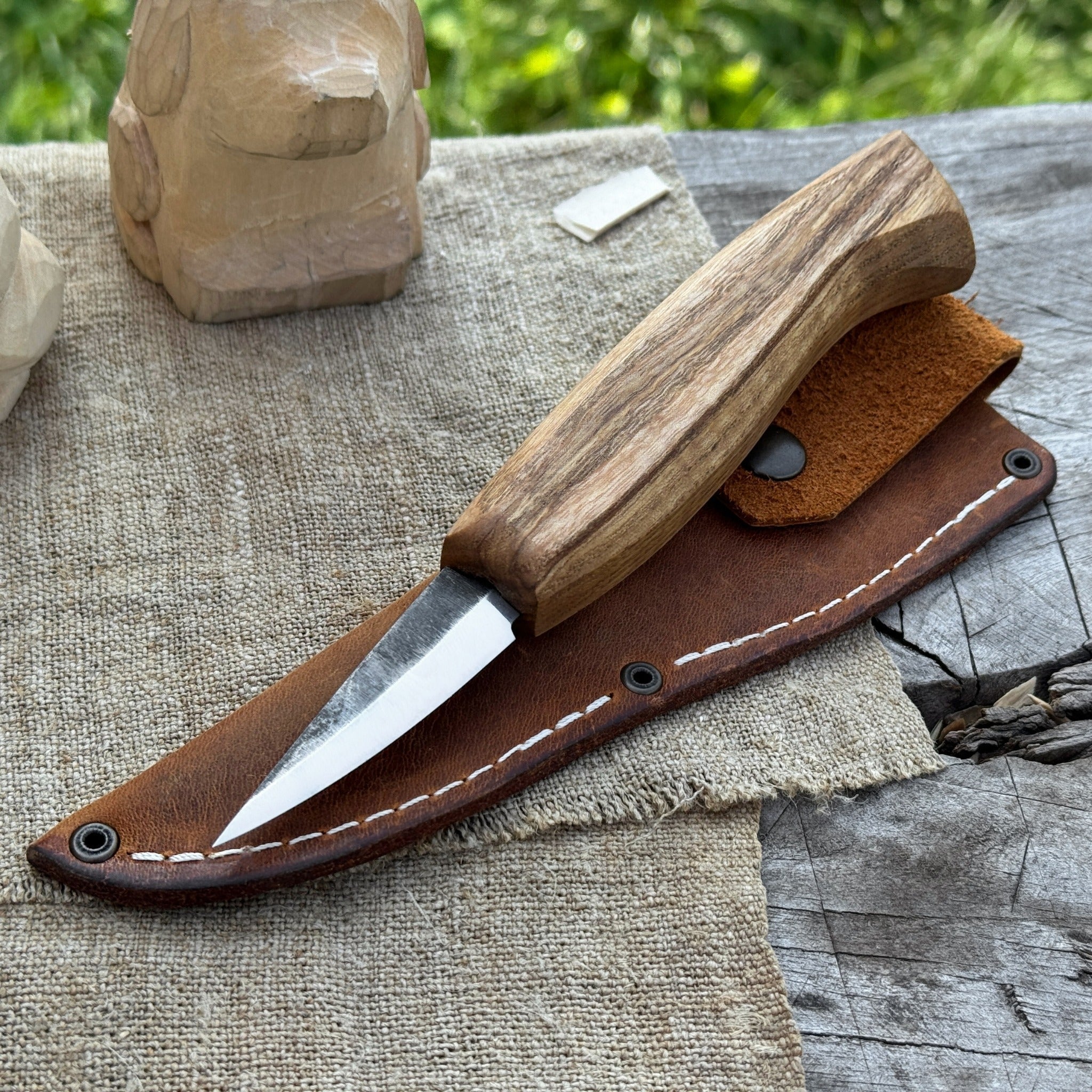 Small Sloyd Carving Knife, 5.5 cm (2.16 inches) by Sharky Forged Steel Tools