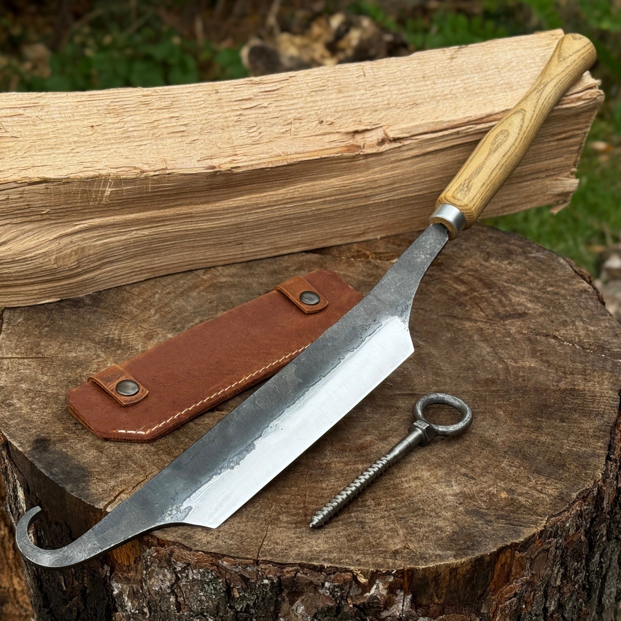 Small Stock Knife - Cloggers knife by Sharky Forged Steel Tools