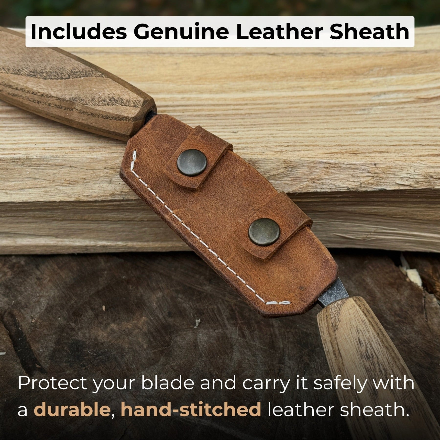 Small Straight Drawknife, 8.5 cm (3.3 inches) Cutting Edge detail view by Sharky Forged Steel Tools