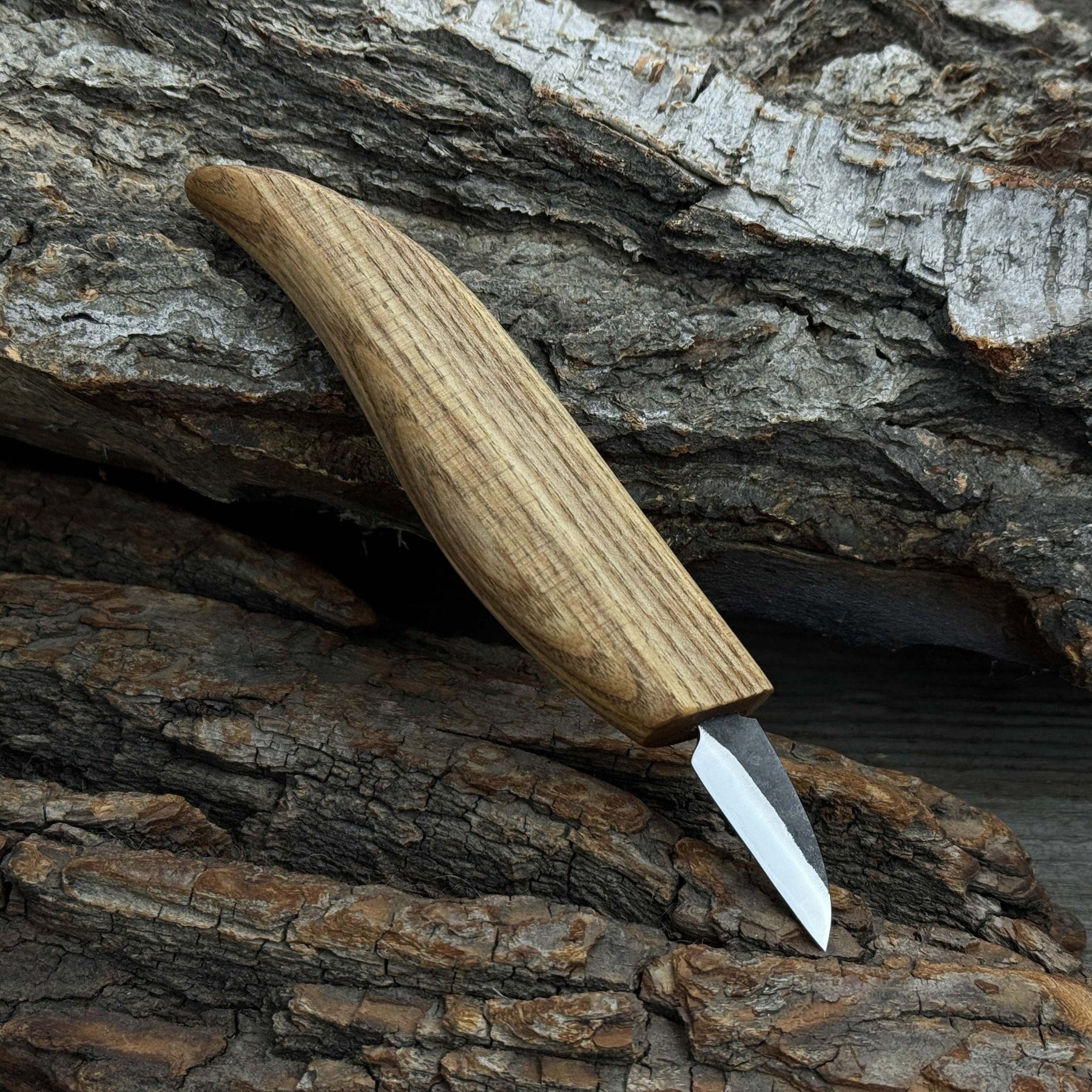 Small Whittling Carving Knife, 3.5 cm (1.38 inches) by Sharky Forged Steel Tools