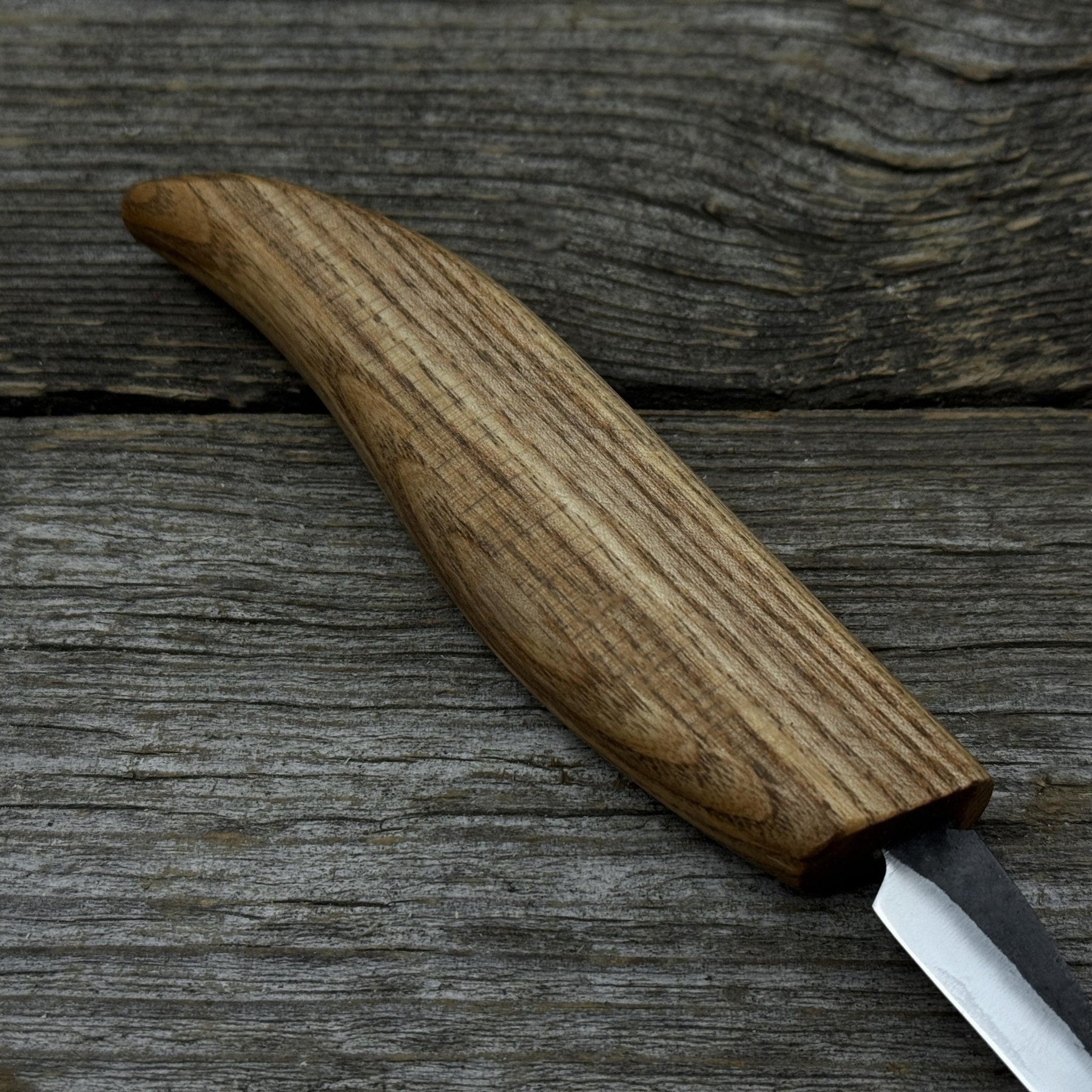 Small Whittling Carving Knife, 3.5 cm (1.38 inches) detail view by Sharky Forged Steel Tools