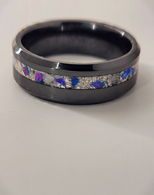 The Space and Time Memorial Ring by Cotton Street Art Company, handmade jewelry detail photo 8