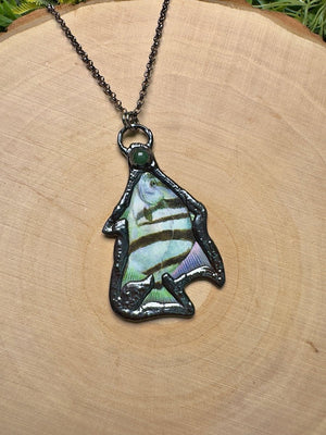 Spadefish and Green Aventurine Necklace by Copper Ashes