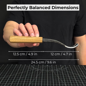 Spoon Bent Gouge, 20 - 40 mm (0.8 - 1.6 inches)