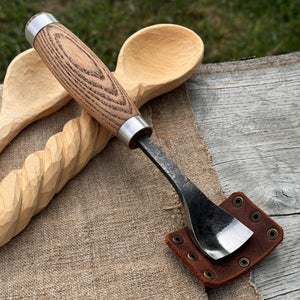 Spoon Bent Gouge, 20 - 45 mm (0.8 - 1.8 inches) by Sharky Forged Steel Tools