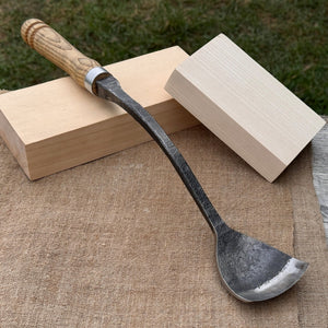 Spoon Bent Gouge, 50 - 70 mm (2 - 2.8 inches) by Sharky Forged Steel Tools