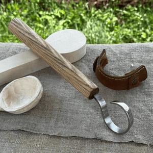 Spoon Carving Hook Knife, ⌀ 4.5 cm (1.77 inches) by Sharky Forged Steel Tools