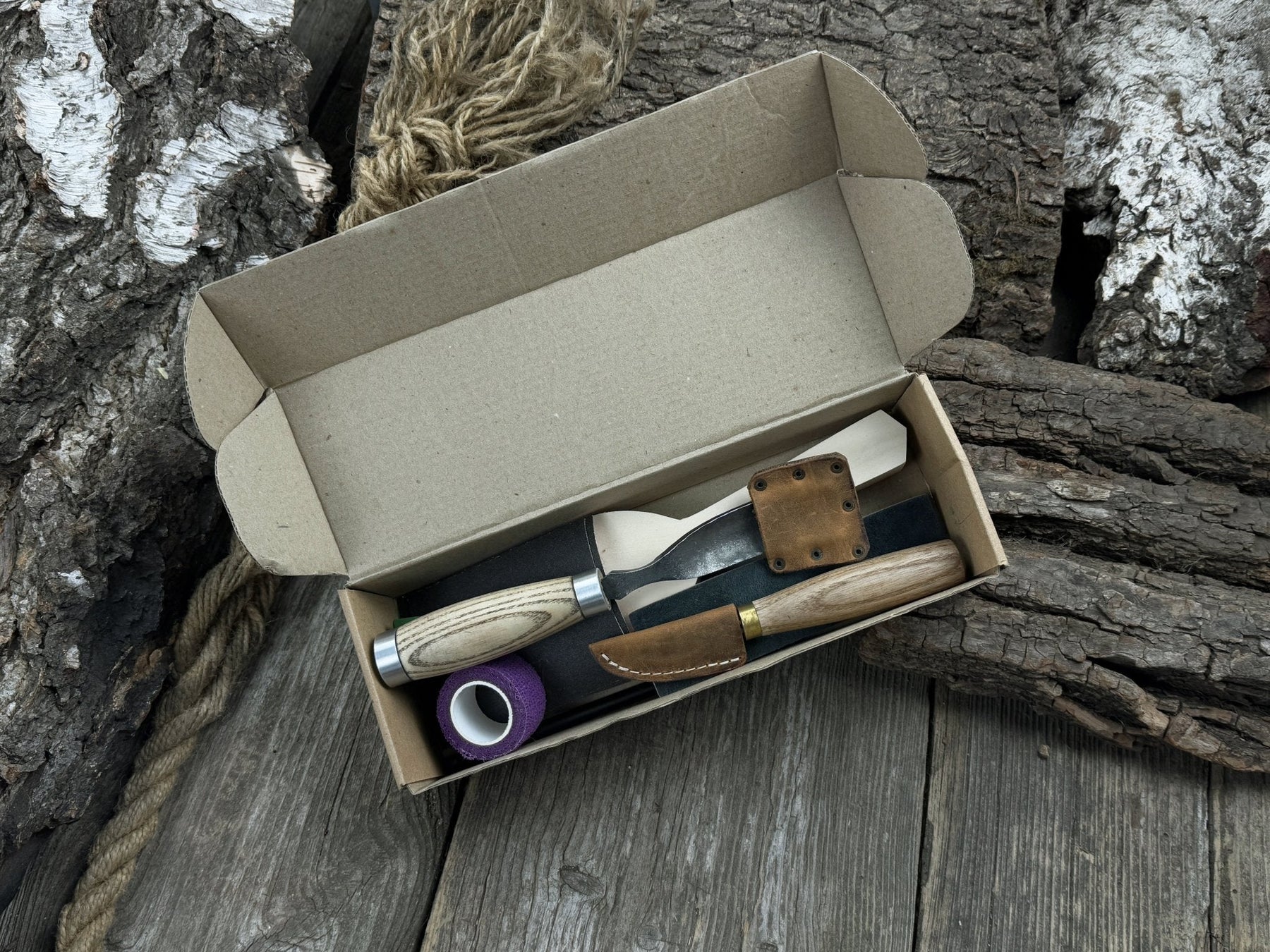 Spoon Carving Kit – All-in-One Whittling Starter Set for Beginners, Adults & Kids detail view by Sharky Forged Steel Tools