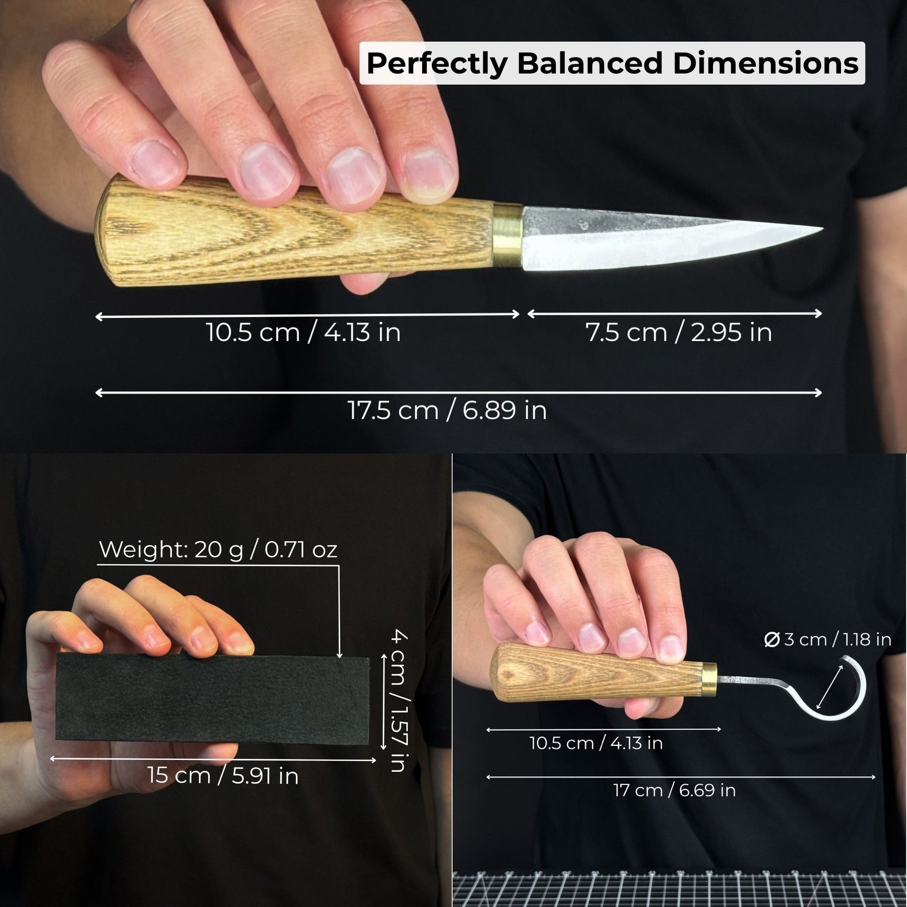 Spoon Carving Kit – Beginner-Friendly Wood Carving Tools & Spoon Blanks detail view by Sharky Forged Steel Tools