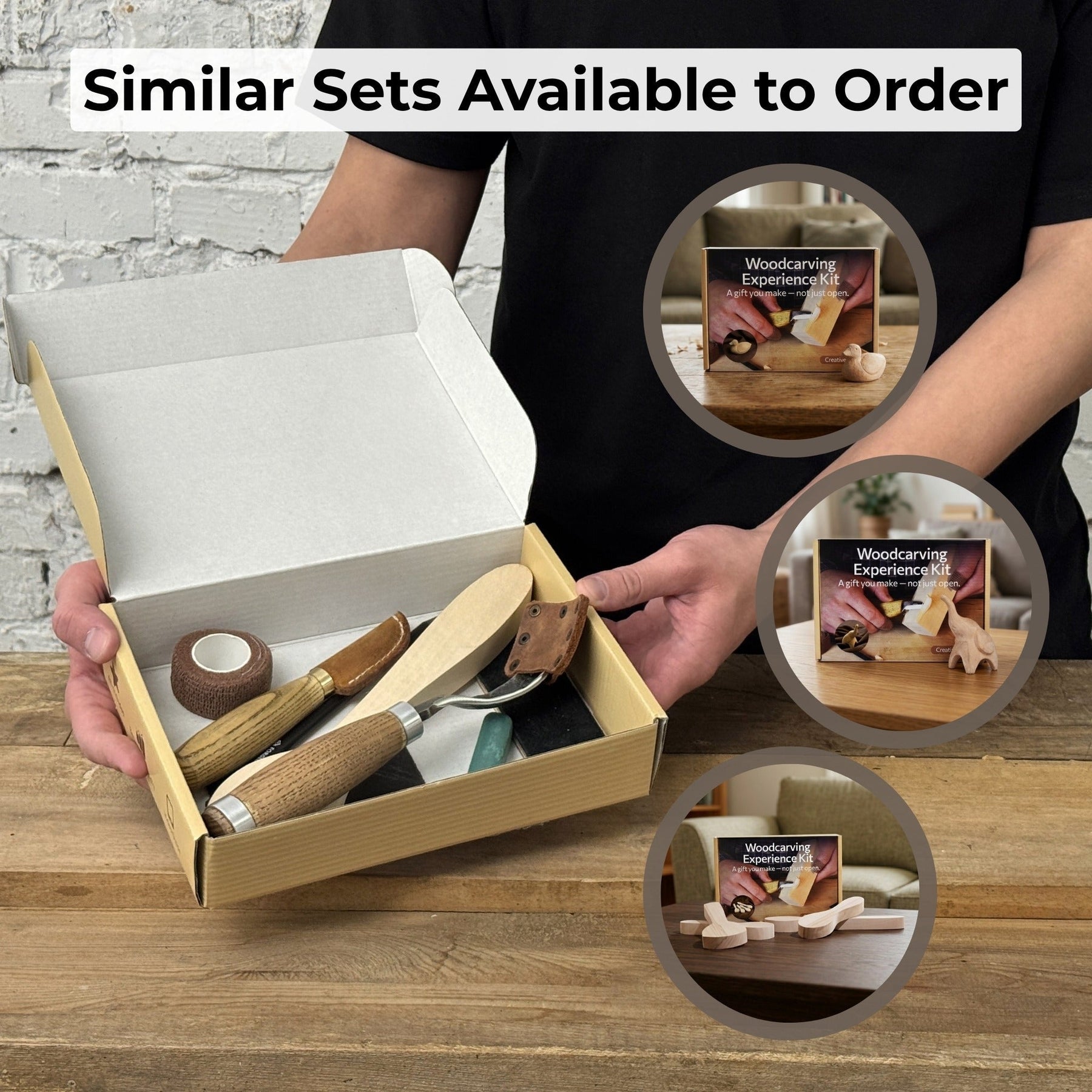 Spoon Carving Kit - Complete Starter Whittling Kit for Beginners Adults, Teens, and Kids detail view by Sharky Forged Steel