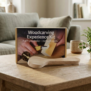 Spoon Carving Kit - Complete Starter Whittling Kit for Beginners Adults, Teens, and Kids by Sharky Forged Steel Tools