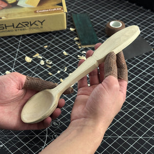 Spoon Carving Kit - Complete Starter Whittling Kit for Beginners Adults, Teens, and Kids detail view by Sharky Forged Steel