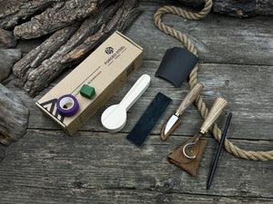 Spoon Carving Kit – Craft Your First Spoon with This All-Inclusive Starter Set detail view by Sharky Forged Steel Tools