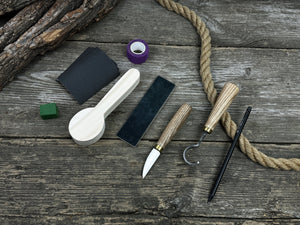Spoon Carving Kit – Craft Your First Spoon with This All-Inclusive Starter Set detail view by Sharky Forged Steel Tools