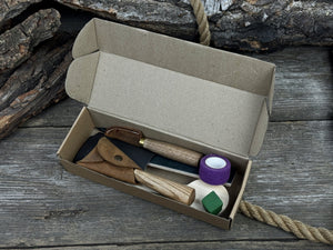 Spoon Carving Kit – Craft Your First Spoon with This All-Inclusive Starter Set detail view by Sharky Forged Steel Tools