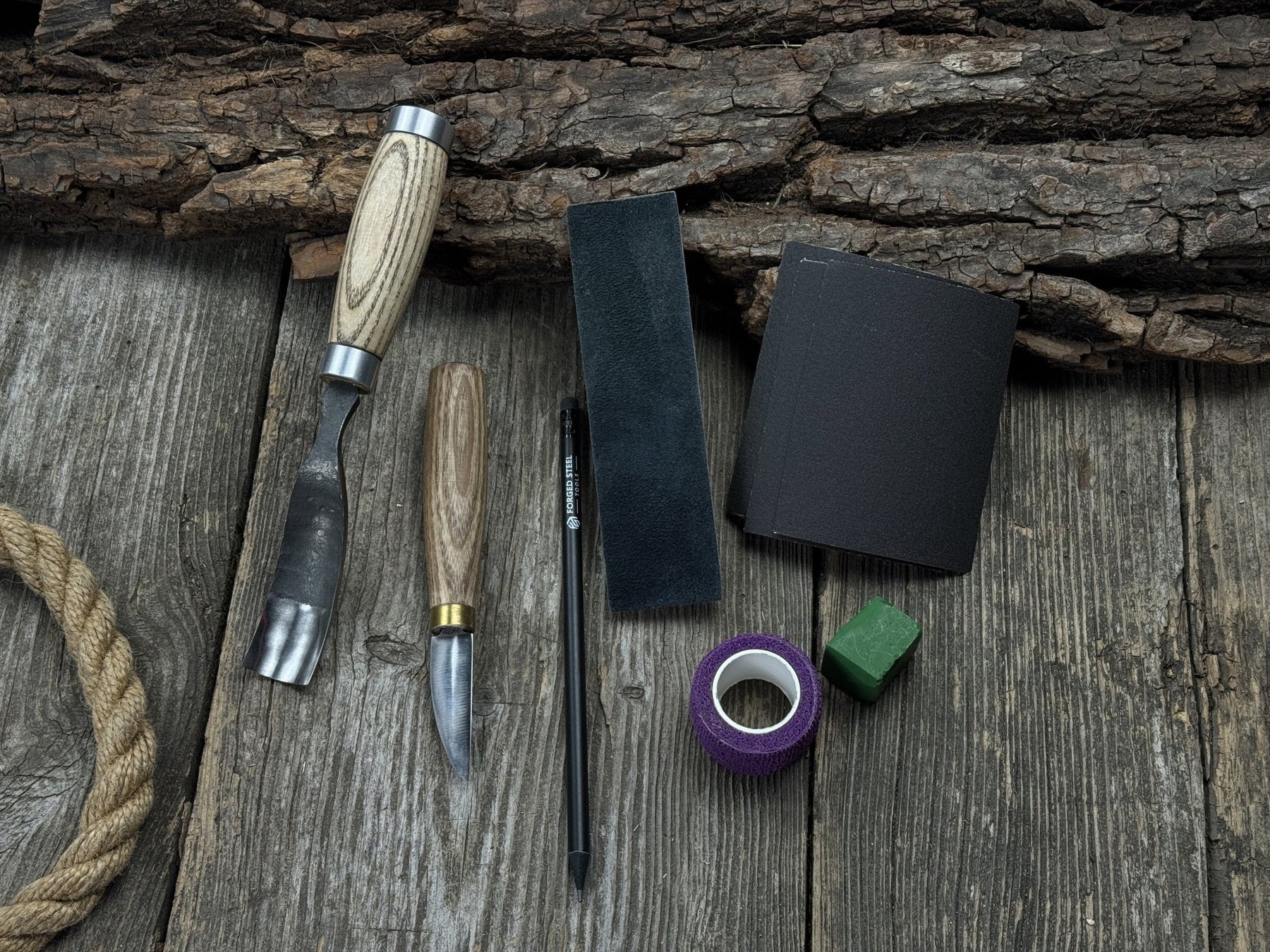 Spoon Carving Kit – DIY Wood Carving Set with Tools & Spoon Blanks for Starters detail view by Sharky Forged Steel Tools
