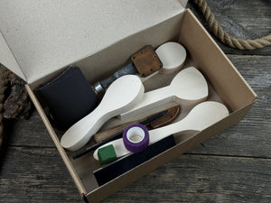 Spoon Carving Kit – DIY Wood Carving Set with Tools & Spoon Blanks for Starters detail view by Sharky Forged Steel Tools