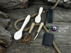 Spoon Carving Kit – Everything You Need to Start Carving Spoons at Home detail view by Sharky Forged Steel Tools