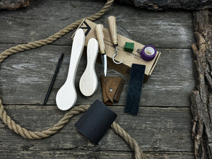 Spoon Carving Kit – Everything You Need to Start Carving Spoons at Home by Sharky Forged Steel Tools
