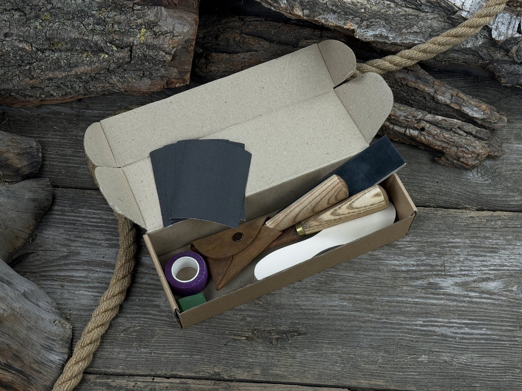 Spoon Carving Kit For Beginners detail view by Sharky Forged Steel Tools