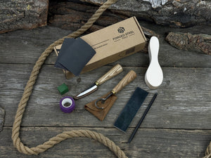 Spoon Carving Kit For Beginners detail view by Sharky Forged Steel Tools
