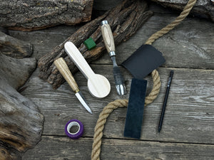 Spoon Carving Kit – Starter Carving Set for Hobbyists, Teens, Adults & Beginners detail view by Sharky Forged Steel Tools