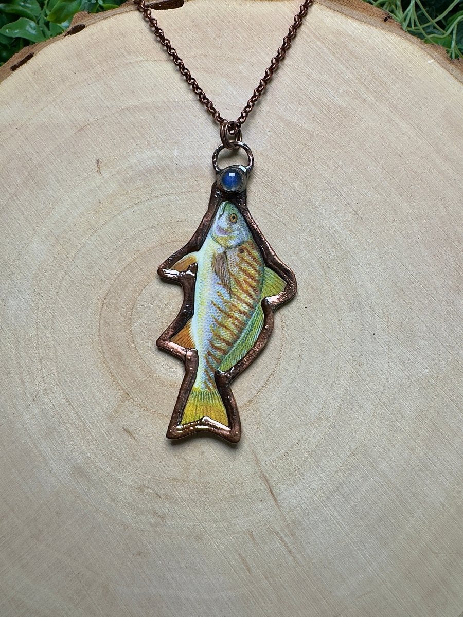 Spot and Labradorite Necklace by Copper Ashes